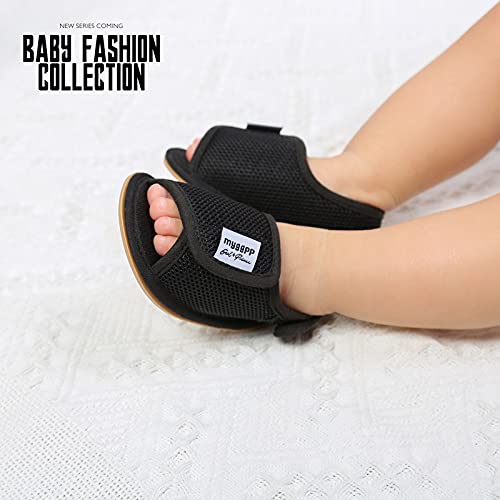 Baby Boys Girls Shoes, 0-18 Months Newborn Baby Girls Boys Mesh Sandals Soft Non-Slip Rubber Sole Flat Walking Shoes3