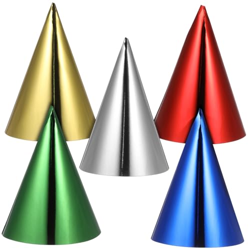 Healeved 15 Pezzi Cappello Da Festa Di Compleanno Cappellini Da Festa Per Cappelli Colorati Per Feste Di Compleanno Materiale Carta Cappelli Coni Ragazzo Primo Conico Fiesta Carta
