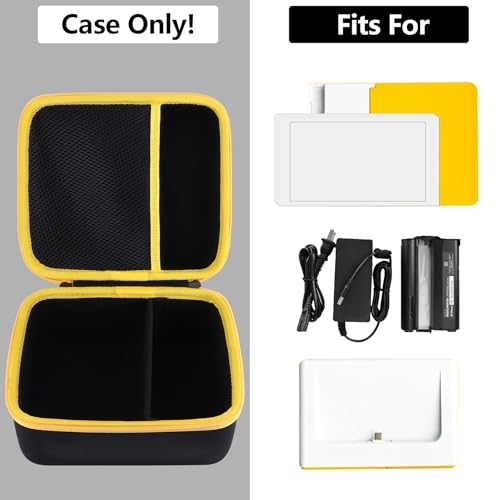 Image of Hard Case Replacement for Kodak Dock Plus 4PASS / Kodak Dock Premium 4x6 Portable Instant Photo Printer (Black + Yellow Case)