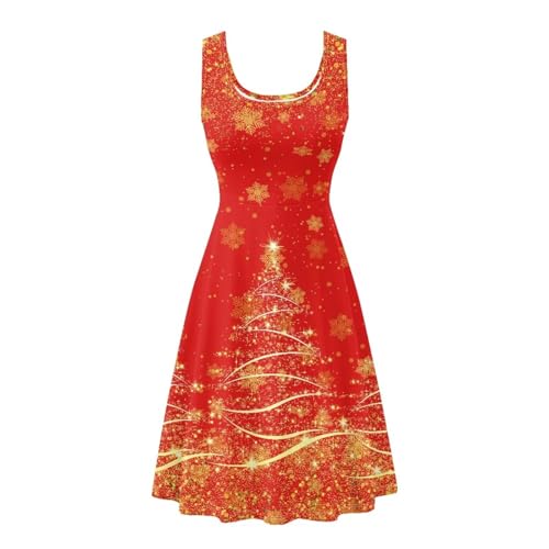 Image of Dreaweet Casual Sleeveless Dresses for Women Girls, Round Neck Tank Dresses with Pockets Summer Sundress Size XS-4XL