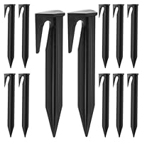 100 Stück Erdnägel für den Mähroboter Begrenzungskabel, Kunststoff Erdspieße, Bodenhaken zur Befestigung von Begrenzungsdraht, Mähroboter Zubehör, Befestigungshaken, für Zelten & Camping