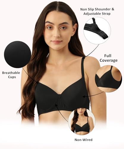 Image of LEADING LADY Women's Printed & Solid Lightly Padded T-Shirt Bra