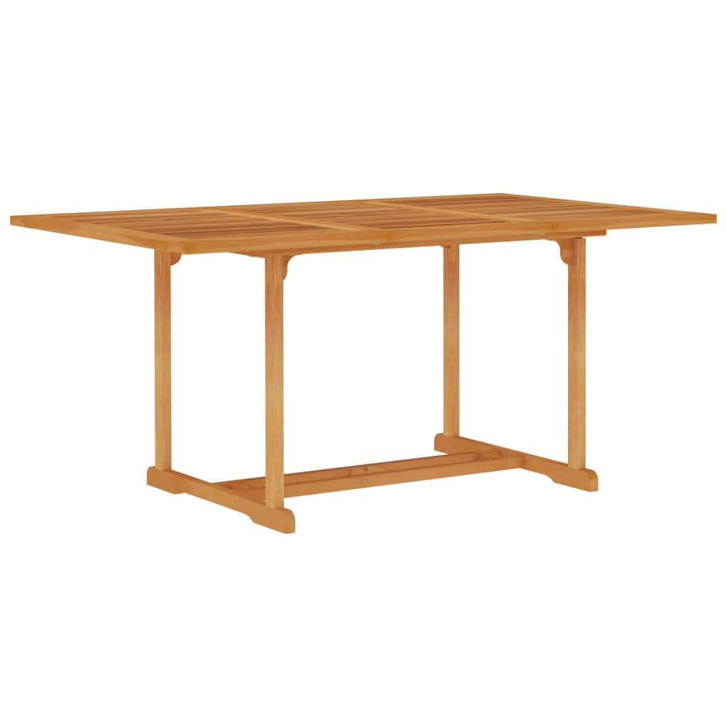 Mobili,Mobili da esterno,Tavoli da esterno,Tavolo da giardino 150x90x75 cm in legno massello di teak
