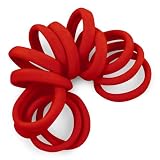 Cyndibands Seamless Thick Red Hairties