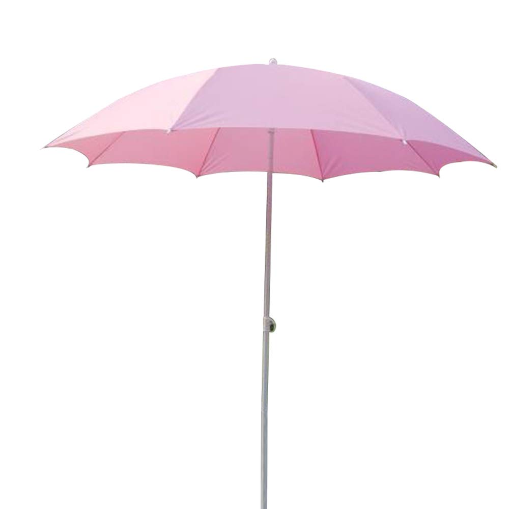 Parasol GCDW Jardín Inclinable 1,6 M, Ocio, Altura Ajustable, Utilizado Para Patio/Exterior/Pesca/Playa, Rosa
