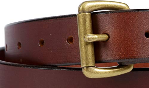 Handcrafted Buffalo Leather Belt, 100% Solid Leather Belt, 1-1/2" Amish Made in Lancaster PA2