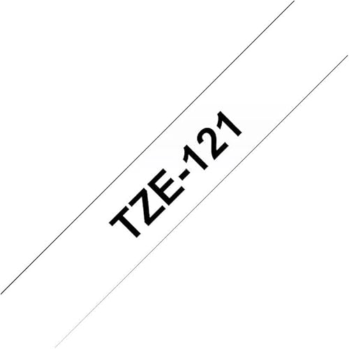 Brother TZE-121 | Cassette à ruban originale pour étiqueteuse - transparent | 9mm de large