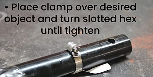 Pro Tie 33883 Sae Size 10 Range 9/16" To 1-1/16" Mini All Stainless Hose Clamp, 50 Pack, #TOP4