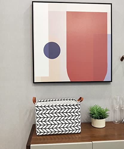 Hiyagon Kids Storage Basket Gift Basket Empty Baby Basket For Boys And Girls Toy Storage Bin Organizer Box Rectangular Room Decor For Home,Books(Black Arrow) #TOP5