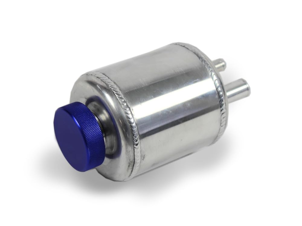 Servosterzo 1014033 - Servosterzo per olio, serbatoio universale, 0,5 litri, in alluminio, colore: Argento