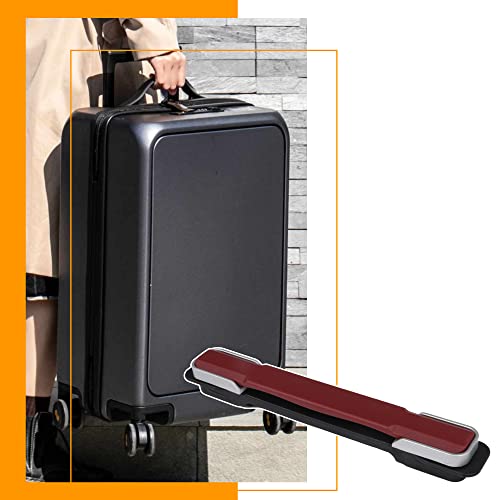Image of Flexible Strap Suitcase Luggage Red B117 Replacement Handle with Screws 217mm