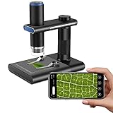 Koolertron Wireless WiFi Digital USB Microscope,Portable USB Digital Microscope Camera with 1000x Magnification 1080P HD 2MP and 8 LED Adjustable Light for iPhone, iPad, Android Phone, Windows, Mac