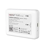 Mi Light WiFi Bridge Box Controller iBox2 Newest Version Wireless Dimmer for Mi Light Series RGBW WW/CW RGB+CCT Led Bulb Downlight Strip Light Compatible with iOS iPhone Ipad & Android System(iBox2)