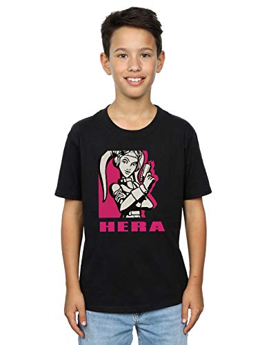 Star Wars Boys Rebels Hera T-Shirt Black 9-11 Years