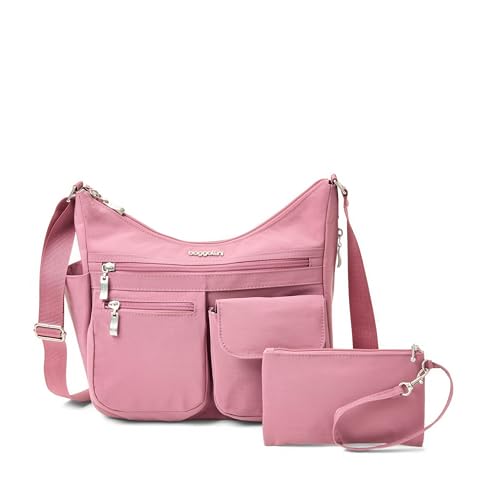 Baggallini Everywhere Bagg Crossbody Women 11x9 Lightweight Nylon Hobo Water-Resistant Travel Bag W/RFID