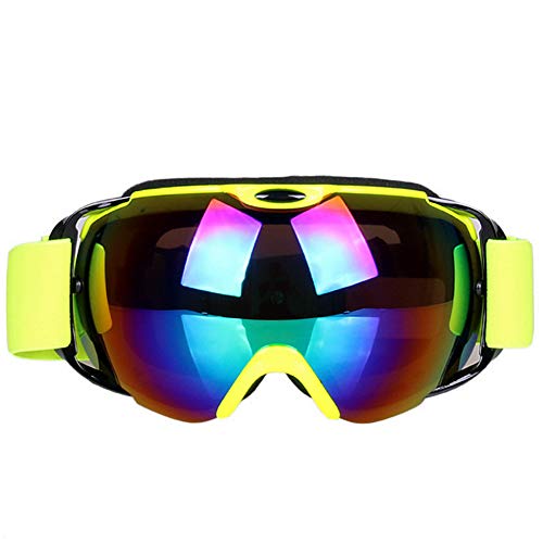 Gafas de esquí dobles para snowboard y motos de nieve en verde