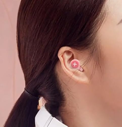 Tampões de Ouvido de Silicone Reutilizáveis. Protetor Antirúido Abafador para Dormir ou Estudar (Azu