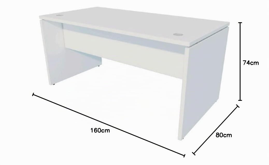 Mesa de Oficina. Euro 2000. Color Blanco. 160x80 cm