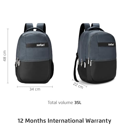Image of Safari Zen Formal Laptop Backpack Bag for Men & Women, Ideal for Office Use /School /College Boys & Girls, Rain Cover, Trolley Sleeve & Organizer