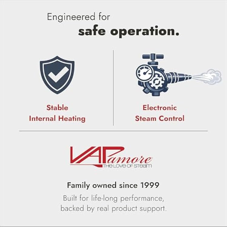 Vapamore MR-100 Primo Steam Cleaner Professional-Grade, Italian-Designed Chemical-Free Steam Cleaning System for Pet Accidents, Floors, Tile, Grout, Auto, Jewelry & More