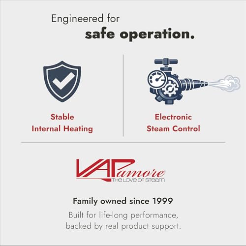 Vapamore MR-100 Primo Steam Cleaner – Professional-Grade, Italian-Designed Chemical-Free Steam Cleaning System for Pet Accidents, Floors, Tile, Grout, Auto, Jewelry & More