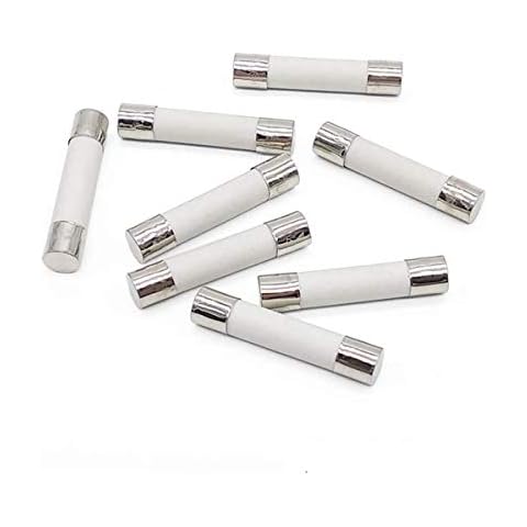 5Pcs 20A Microwave Fuse Slow Blow/Acting 20 Amp Ceramic Fuses T20AL250V Cartridge Fuse 6x30mm 250V Compatible and Universal Replacement for GE WB27X10388 Whirlpool Kenmore Cover