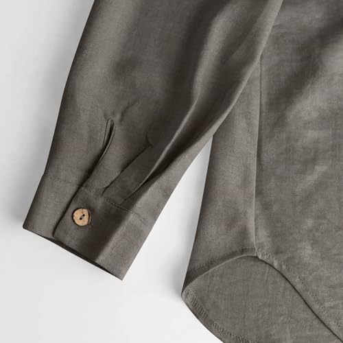 Women's 2 Piece Holiday Set Loose Button Up Cardigan Long Sleeved Top Wide Leg Pants Suit Set Solid Casual4