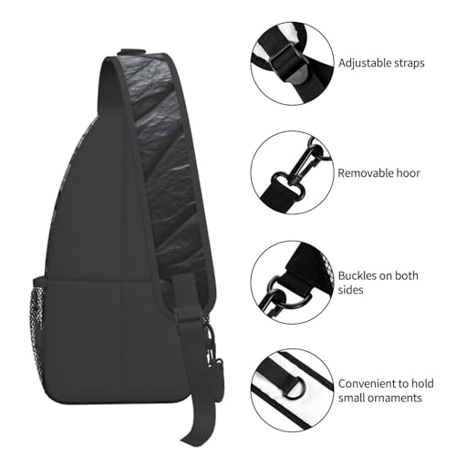 Bolso tipo Sling para hombre y mujer negro miniatura 4