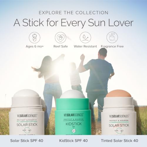 MDSolarSciences Mineral Tinted Solar Stick SPF 40 Sunscreen - Oil-Free Formula, UVA-UVB Protection - Zinc Oxide - 80 Minutes of Water… – Ansicht 6