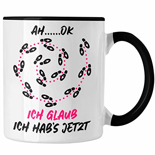 Trendation - Tänzer Tänzerin Tasse Geschenk Sprüche Männer Frauen Tanzlehrer Geschenkidee (Schwarz)