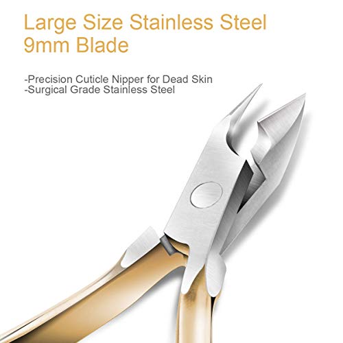 RKPM HOMES Cuticle Trimmer Professional Surgical Grade Stainless Steel for Cuticle Cutter Stainless Steel Nipper – Sharp Blades with Double Spring – Manicure Pedicure Tool for... - Image 3