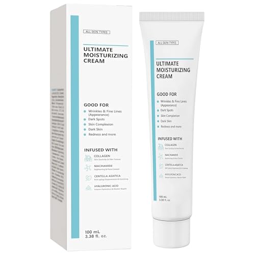 Ultimate Moisturizing Cream & Skin Repair Cream Glowage Repair Moisturising with Collagen & Hyaluronic Acid Youthful Formula for All Skin Types