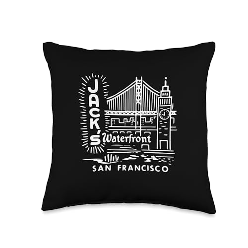 Jack's Waterfront Restaurant San Francisco California Throw Pillow