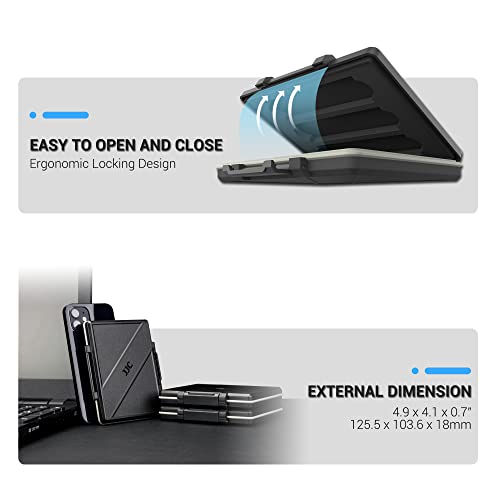 Image of Hard Drive Case for M.2 2280 2260 2240 2242 2230 x 3 and 2.5 inch SSD x 1, M.2 NVMe 2280 Water Resistant and Shockproof SSD Carrying Case
