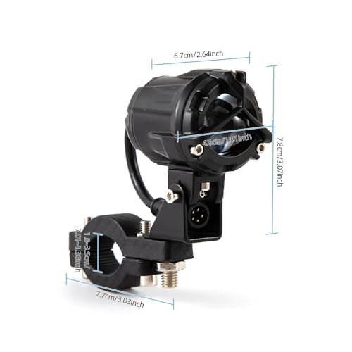 Faros auxiliares de moto homologados universales con luces LED de alta densidad para chopper 2