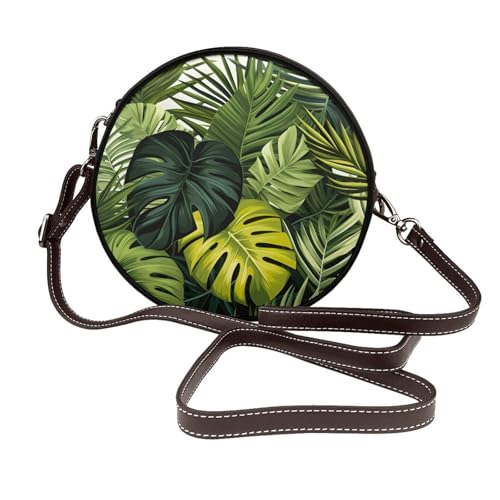 Sac à bandoulière rond cuir végétalien réglable pour alléger votre quotidien