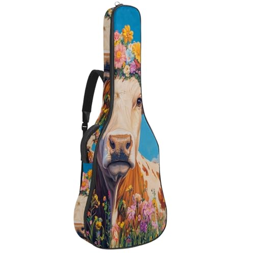 Étui guitare acoustique 109 cm léger sac à dos anti poussière étanche