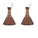 2PCS Whisk Broom, Small Broom Hand Brush Small Hand Broom Dust Brush Wood Broom Short Handle Broom Whisk Broom for Car