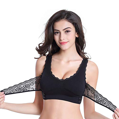 Sexy Respirant Confortable pour l'Entraînement Physique Yoga pour Femme,Soutien-Gorge Grande Taille en Dentelles avec sous-vêtements de Sport Soutien-Gorge de Sommeil Cover