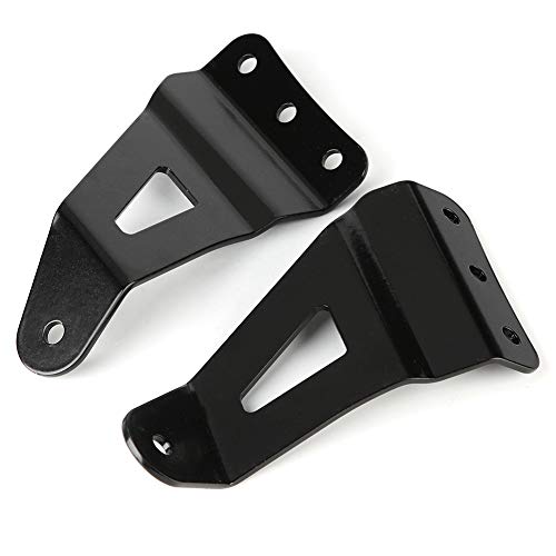 KIMISS Curved LED Light Bar Brackets, 52in 1 Pair of Upper Windshield Metal Lamp Support Bracket for Ford F250 F350 4WD 2WD 1999‑2015 by KIMISS - Image 5