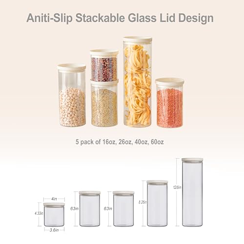 Save 50% on Urban Green Glass Food Storage Jar Set with Airtight Lids - Image 3
