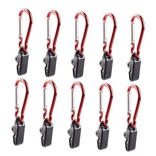 BESPORTBLE 1 Juego Hebilla De Tienda De Campaña Abrazaderas De Dosel Mosquetón Lona Volar Accesorios para Carpas Cámping Piscina Ojales Toldo Polos Exterior Mosquetones El Plastico 10 Piezas