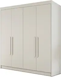 Guarda Roupas Casal 4 Portas 3 Gavetas 100% MDF Tunis