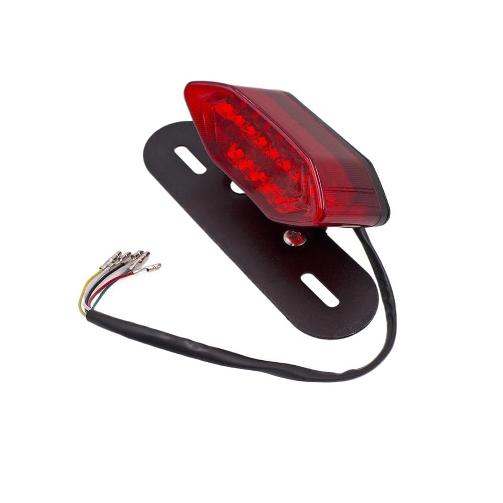 lampada stop moto 12V Universale Accessori Moto Fanale Posteriore LED Con Sterzo Moto Luce Freno Posteriore Parti Di Attrezzatura Luce Di Segnalazione LED