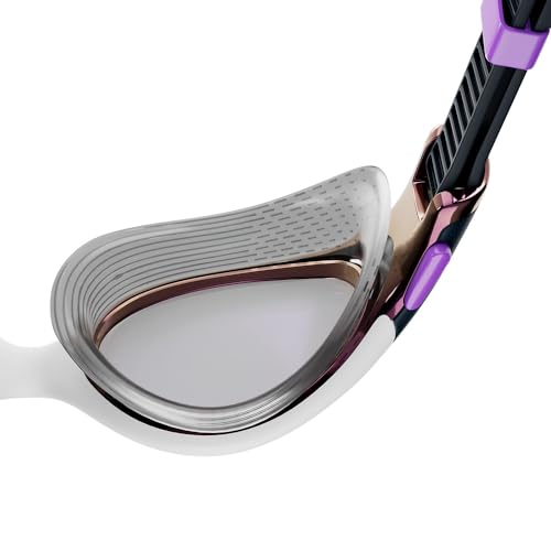 Speedo Damen Biofuse 2.0 verspiegelte Schwimmbrille | Design für Damen | Patentierter Verstellmechanismus | Anti-Beschlag | Wasserdicht… – Ansicht 2