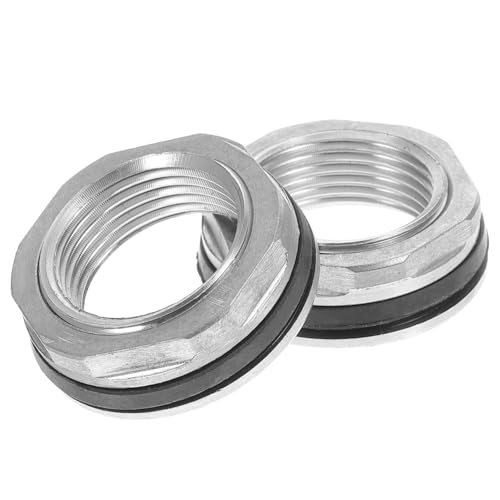 MUCKLILY Water Tank Fittings 2 Pcs Connector Internal Thread for Rain Barrel Aquarium Use
