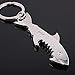 Produktbild CLEARNICE Schlüsselbund Hai Flasche Öffner Schlüsselanhänger Zinklegierung Multifunktions Fisch Korkenzieher Schlüsselanhänger Schmuck Geschenk Schlüsselabdeckung Fabrik Promotion