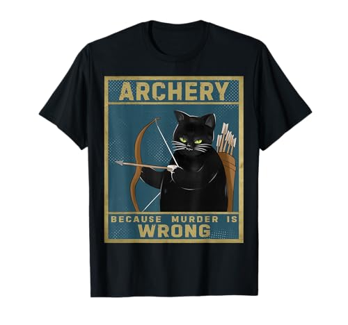 Check out my Archery Shirts - Bogenschießen Weil Mord ist falsch Bogenschützenbogen T-Shirt