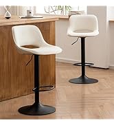 Baolande カウンターチェア 2脚セット ブラック PUフェイクレザー BAOLANDE カウンターチェア 2脚セット バースツール2脚セット モダン