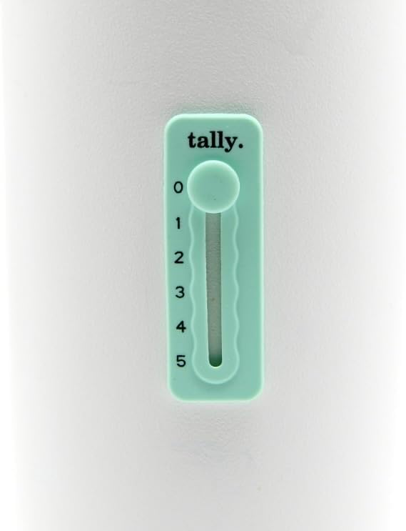 Tally 2.0 Silicone Hydration Drink Tracker (Adhesive Tracking Accessory adheres to Any Reusable Water Bottle) Updated Design image 4